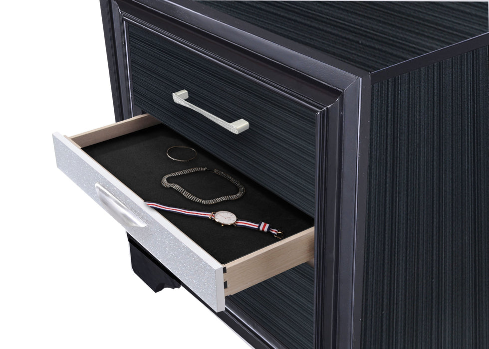 Naima Black Nightstand - Inland Furniture (San Bernardino, CA)