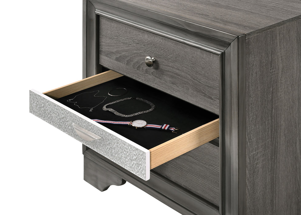 Naima Gray Nightstand - Inland Furniture (San Bernardino, CA)