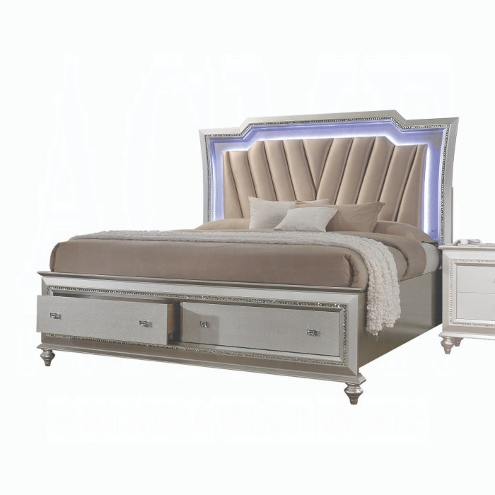 Kaitlyn CK Bed With Led and Storage - Inland Furniture (San Bernardino, CA)