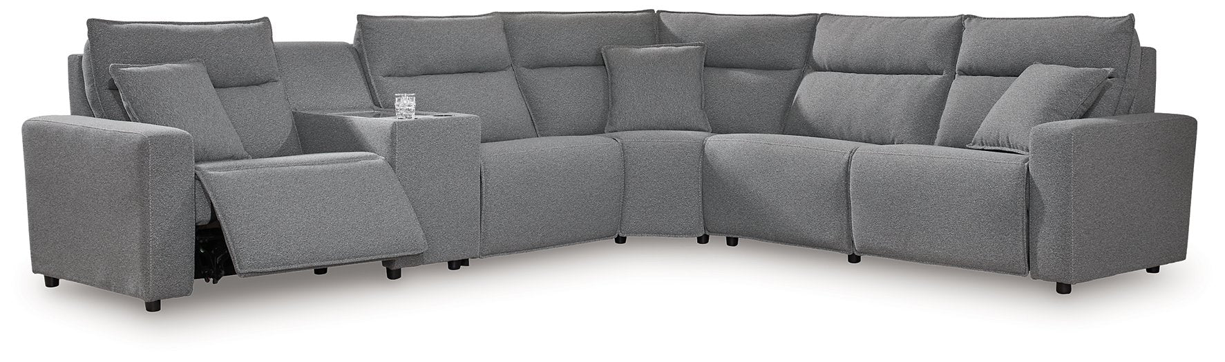 Modmax Reclining Sectional with Console - Inland Furniture (San Bernardino, CA)
