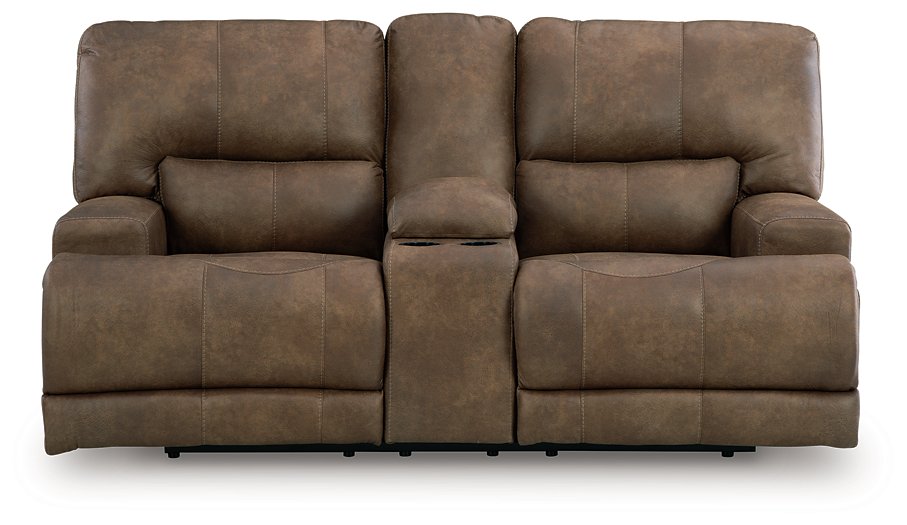 Beckley Place Power Reclining Loveseat with Console - Inland Furniture (San Bernardino, CA)