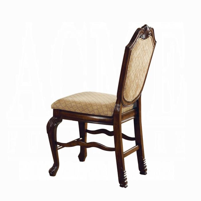 Chateau De Ville Fabric & Espresso Counter Height Chair - Inland Furniture (San Bernardino, CA)