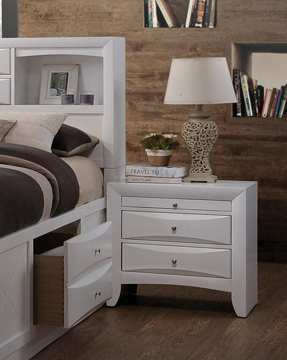 Ireland White Nightstand - Inland Furniture (San Bernardino, CA)