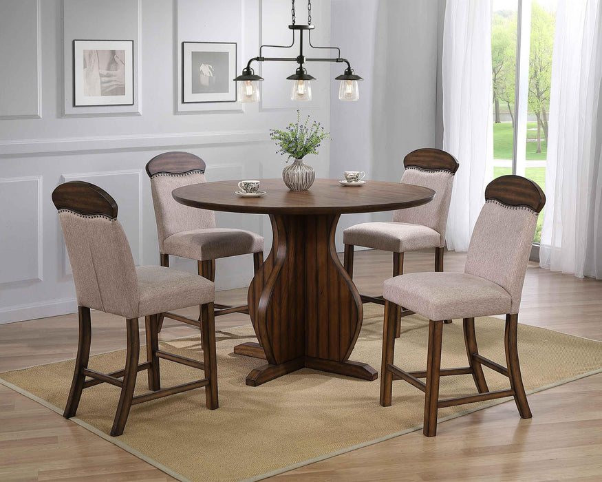 Maurice Oak Counter Height Table - Inland Furniture (San Bernardino, CA)