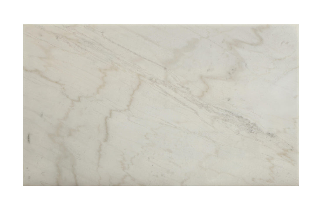 Merel White Marble & Gray Oak Dining Table - Inland Furniture (San Bernardino, CA)