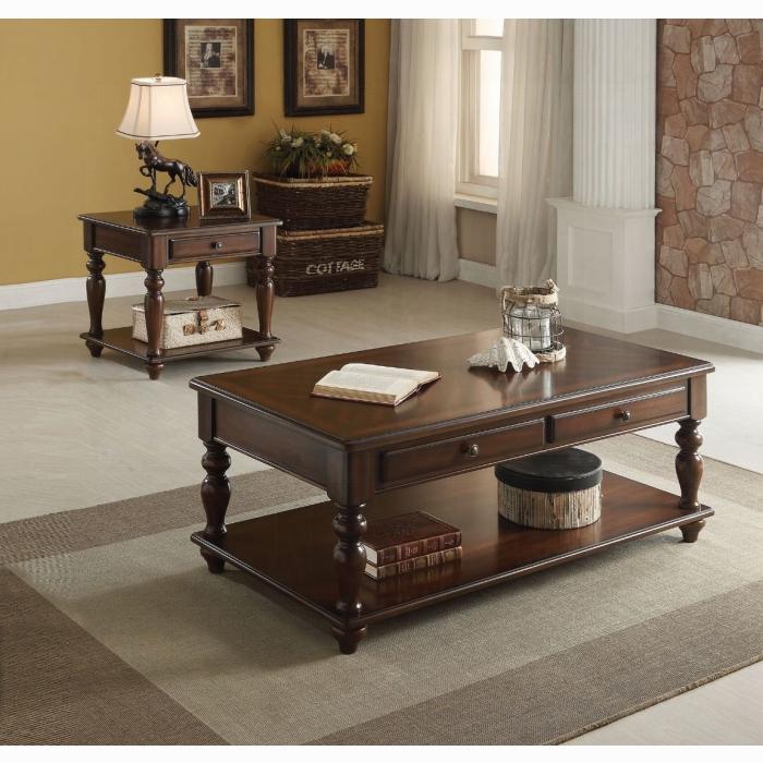 Farrel Walnut Coffee Table - Inland Furniture (San Bernardino, CA)