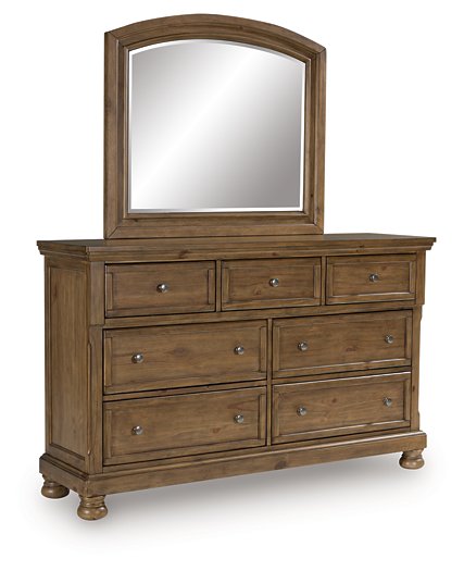 Feddinger Dresser and Mirror - Inland Furniture (San Bernardino, CA)
