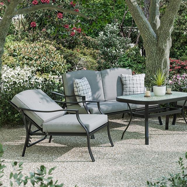 Adele 5 Pc. Conversation Set w/ Adjustable Chairs - Inland Furniture (San Bernardino, CA)