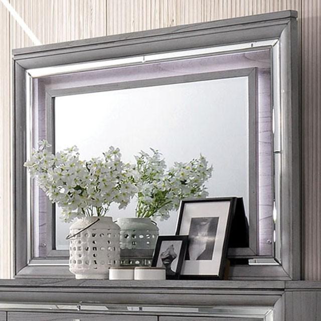 Alanis Light Gray Mirror - Inland Furniture (San Bernardino, CA)