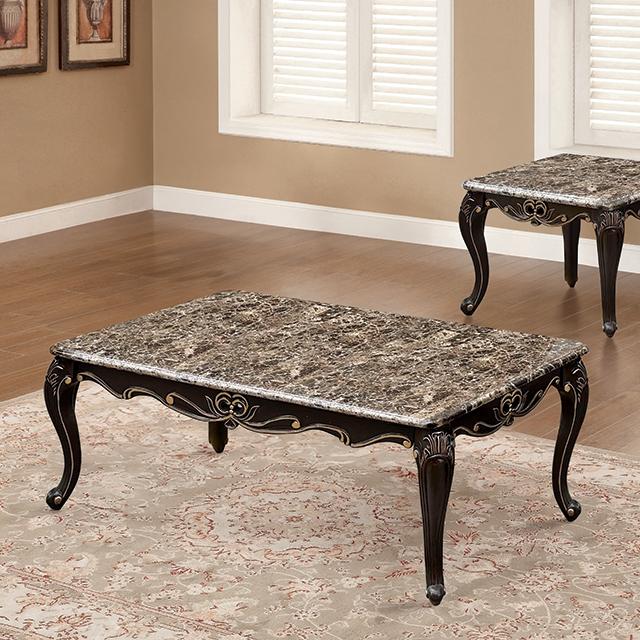 Albacete Coffee Table Walnut & Campage - Inland Furniture (San Bernardino, CA)
