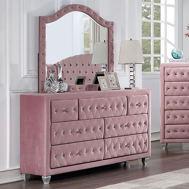 ZOHAR Dresser, Pink - Inland Furniture (San Bernardino, CA)