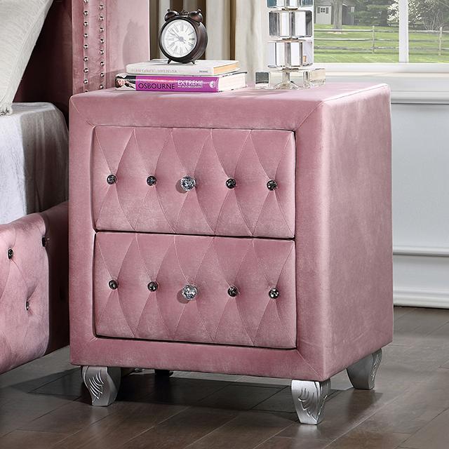ZOHAR Night Stand, Pink - Inland Furniture (San Bernardino, CA)