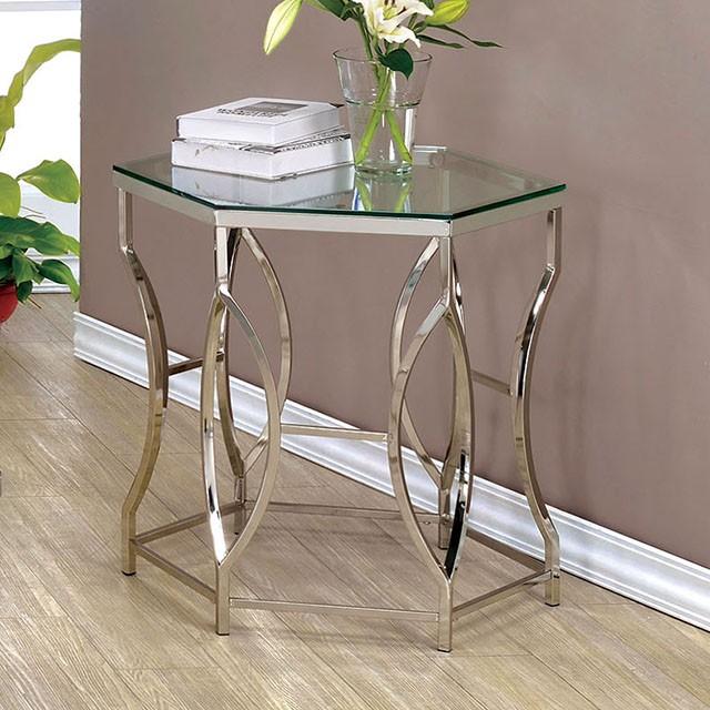 ZOLA Chrome End Table - Inland Furniture (San Bernardino, CA)
