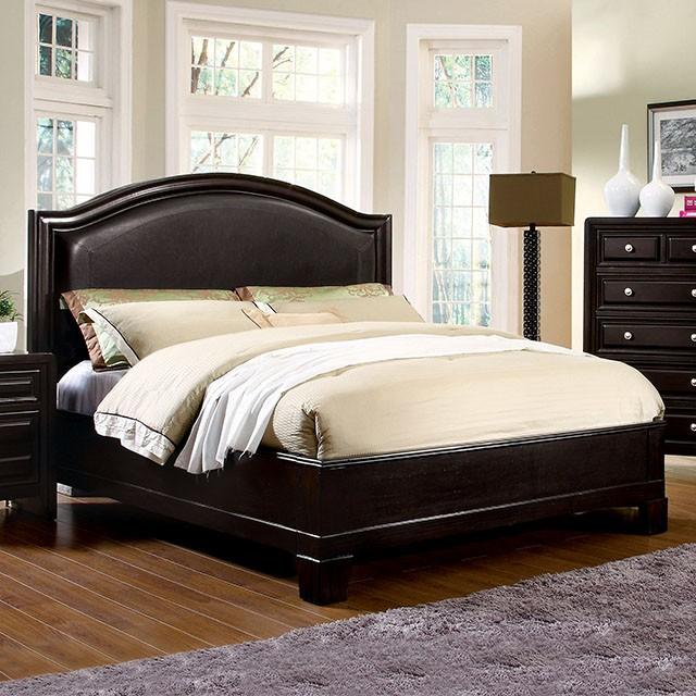 Winsor Espresso E.King Bed - Inland Furniture (San Bernardino, CA)