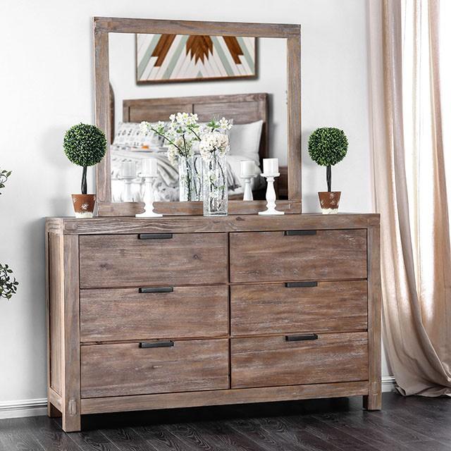 Wynton Weathered Light Oak Dresser - Inland Furniture (San Bernardino, CA)