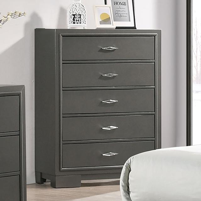 ALISON Chest, Dark Walnut - Inland Furniture (San Bernardino, CA)
