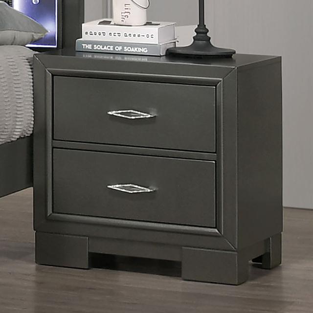 ALISON Night Stand, Dark Walnut - Inland Furniture (San Bernardino, CA)
