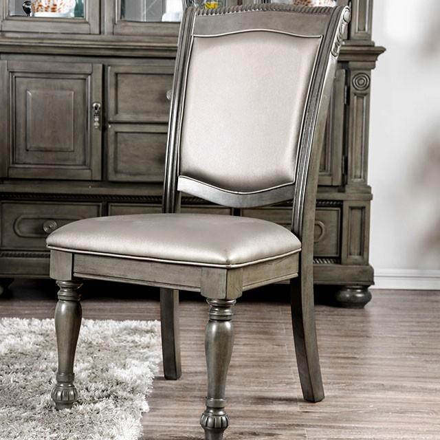 Alpena Gray Side Chair (2/CTN) - Inland Furniture (San Bernardino, CA)