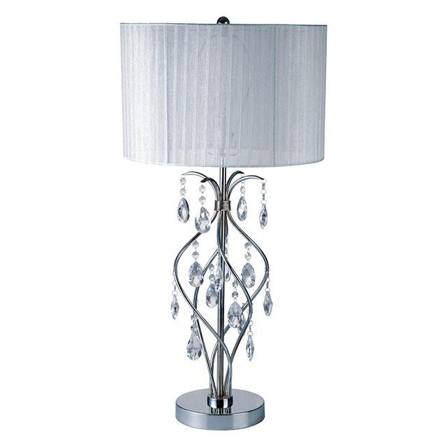 Xia White Table Lamp - Inland Furniture (San Bernardino, CA)