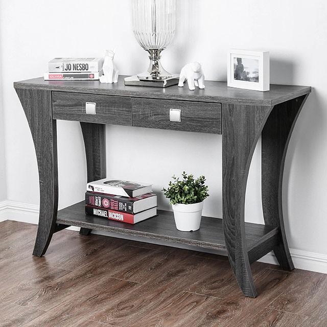 Amity Gray Sofa Table - Inland Furniture (San Bernardino, CA)