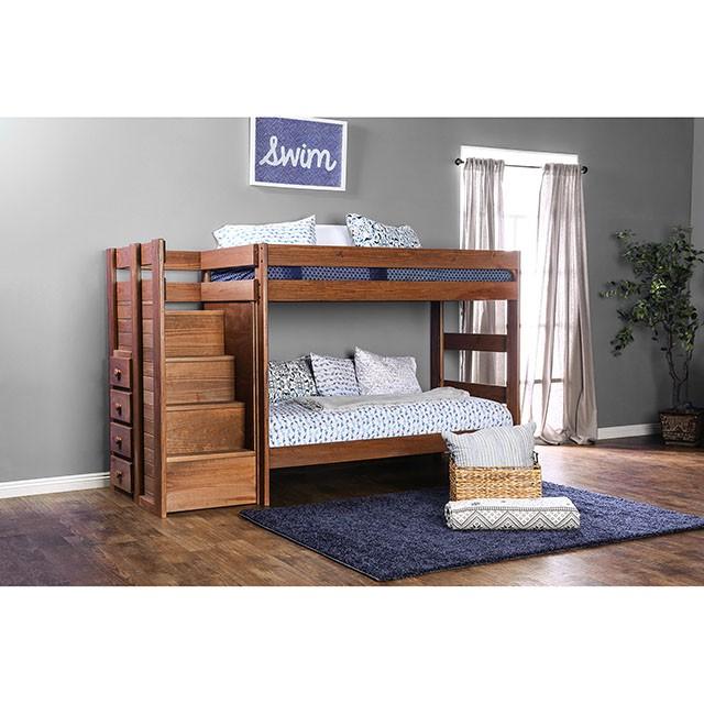 AMPELIOS T/T Bunk Bed W/ 2 Slat Kits (*Mattress Ready) - Inland Furniture (San Bernardino, CA)