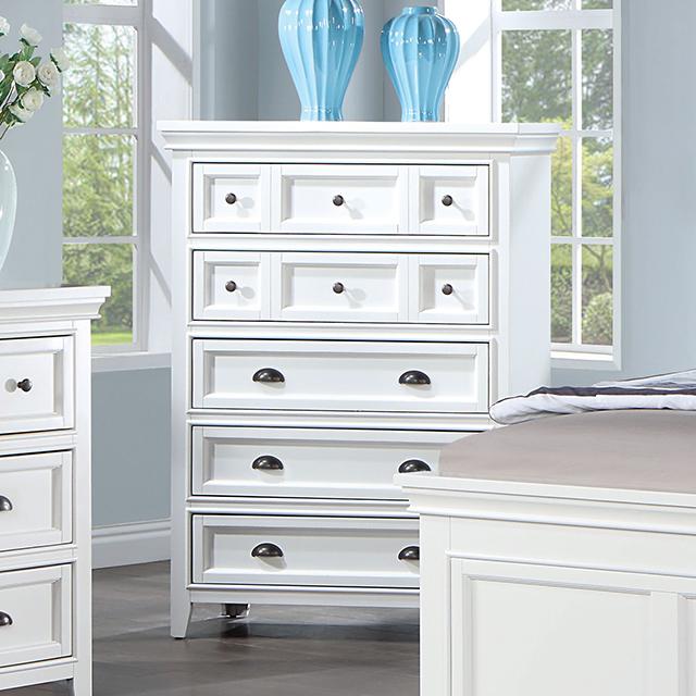 CASTILE Chest, White - Inland Furniture (San Bernardino, CA)