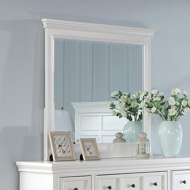 CASTILE Mirror, White - Inland Furniture (San Bernardino, CA)