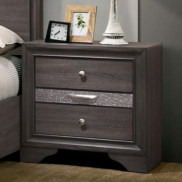 Chrissy Gray Night Stand - Inland Furniture (San Bernardino, CA)