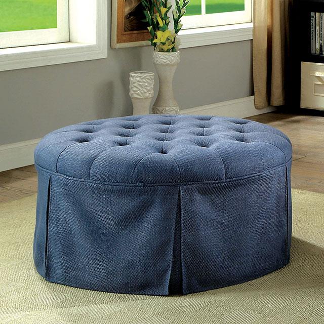 Claes Round Ottoman - Inland Furniture (San Bernardino, CA)