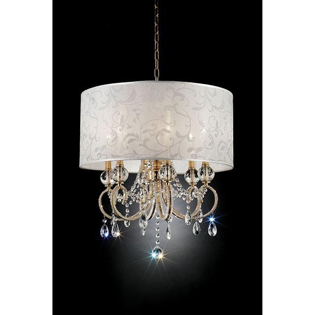 Deborah Gold 24.5"H Gold Ceiling Lamp - Inland Furniture (San Bernardino, CA)