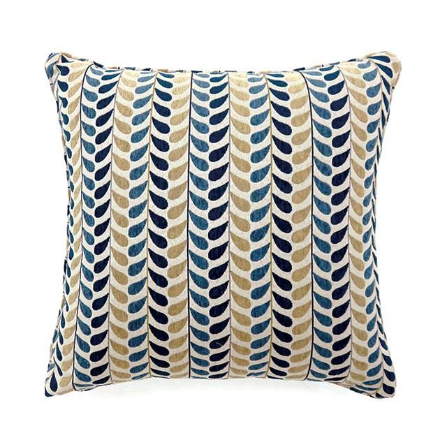 DROPP 18" X 18" Pillow, Blue & Yellow (2/CTN) - Inland Furniture (San Bernardino, CA)