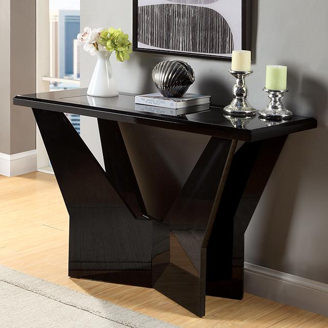 DUBENDORF Sofa Table, Black - Inland Furniture (San Bernardino, CA)