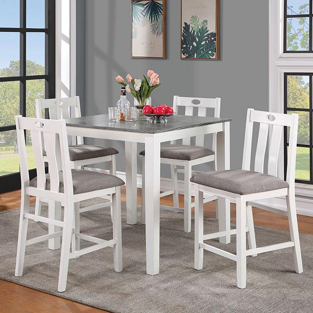 Dunseith 5 Pc. Counter Ht. Set - Inland Furniture (San Bernardino, CA)