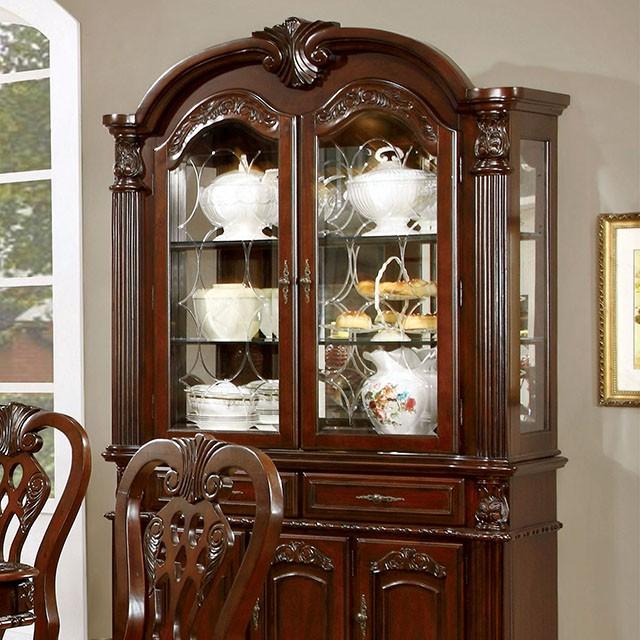ELANA Brown Cherry Hutch & Buffet, Cherry - Inland Furniture (San Bernardino, CA)