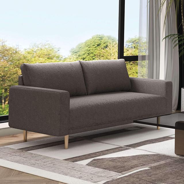 ELVERUM Loveseat, Charcoal Gray - Inland Furniture (San Bernardino, CA)