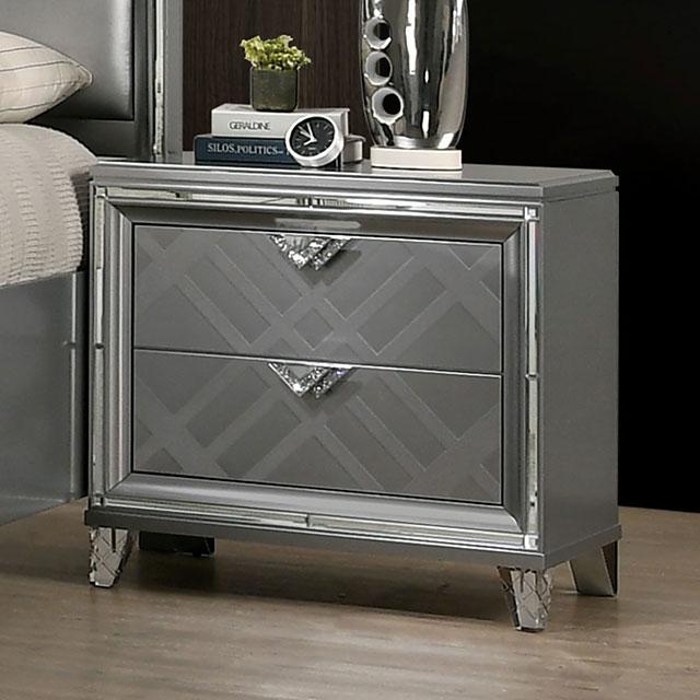 EMMELINE Night Stand w/ USB Outlet - Inland Furniture (San Bernardino, CA)