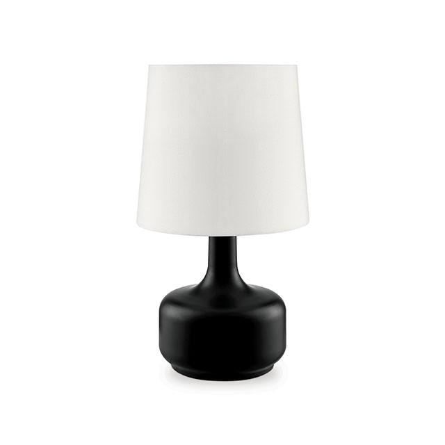 Farah Black 17"H Matte Black Table Lamp - Inland Furniture (San Bernardino, CA)