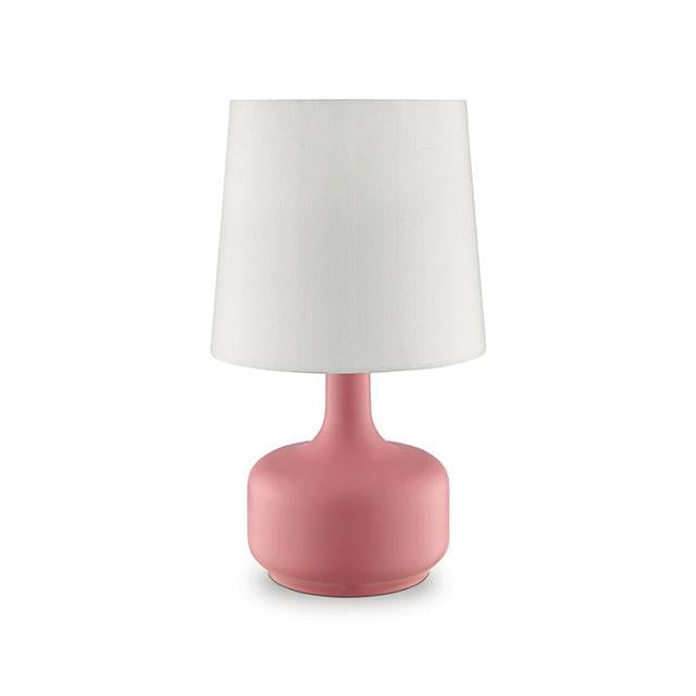 Farah Pink 17"H Matte Pink Table Lamp - Inland Furniture (San Bernardino, CA)