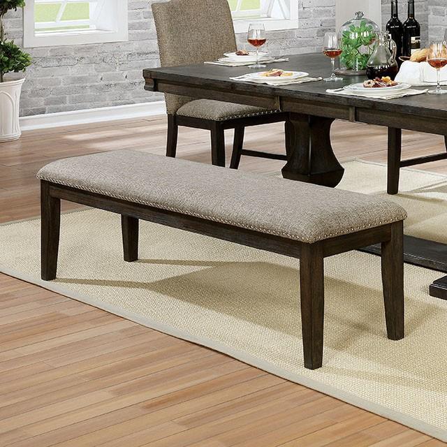 Faulk Espresso Bench - Inland Furniture (San Bernardino, CA)
