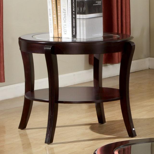 FINLEY Espresso End Table - Inland Furniture (San Bernardino, CA)