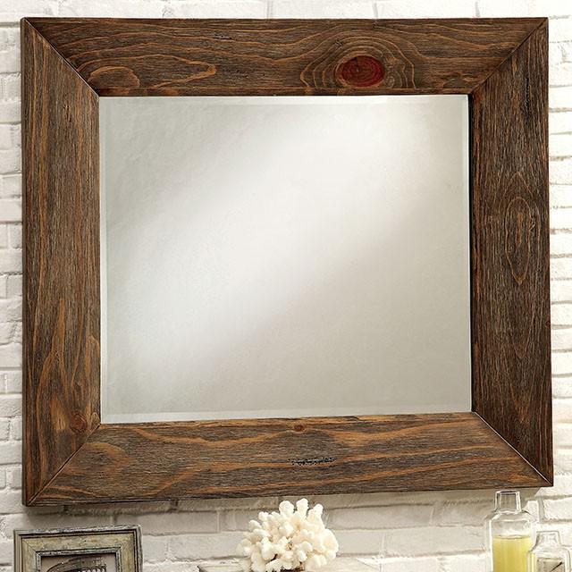COIMBRA Rustic Natural Tone Mirror - Inland Furniture (San Bernardino, CA)