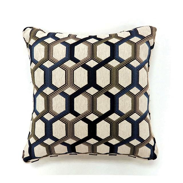 Comney Blue 18" X 18" Pillow, Blue (2/CTN) - Inland Furniture (San Bernardino, CA)