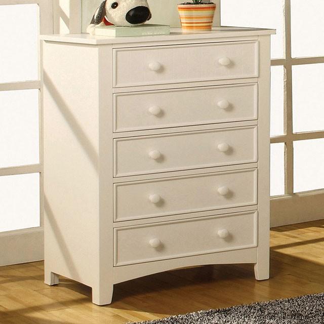Corry White Chest - Inland Furniture (San Bernardino, CA)
