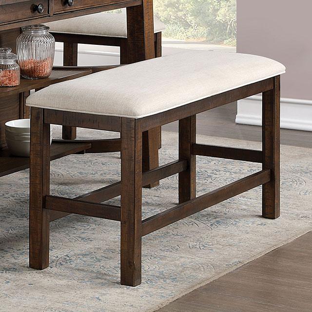 FREDONIA Counter Ht. Bench - Inland Furniture (San Bernardino, CA)