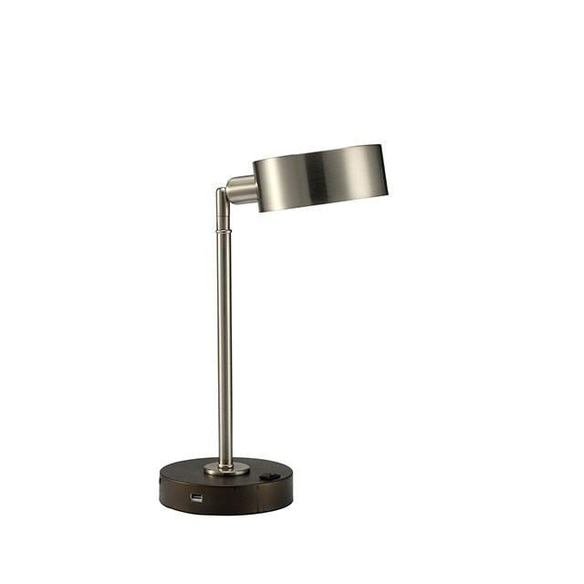 Gail Stain Nickel Table Lamp - Inland Furniture (San Bernardino, CA)
