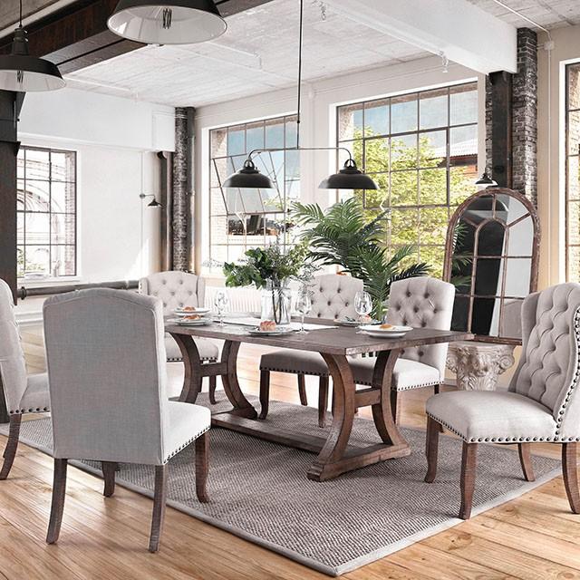 GIANNA Rustic Oak 77" Dining Table - Inland Furniture (San Bernardino, CA)