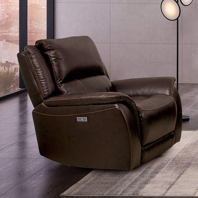 GORGIUS Power Recliner, Espresso - Inland Furniture (San Bernardino, CA)