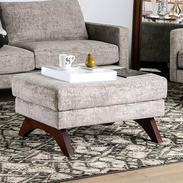 Harlech Gray Ottoman - Inland Furniture (San Bernardino, CA)