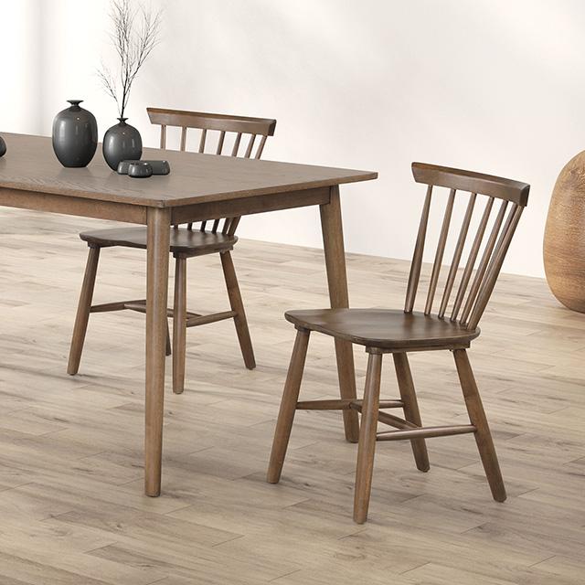 Beale Dining Table Walnut & Black - Inland Furniture (San Bernardino, CA)
