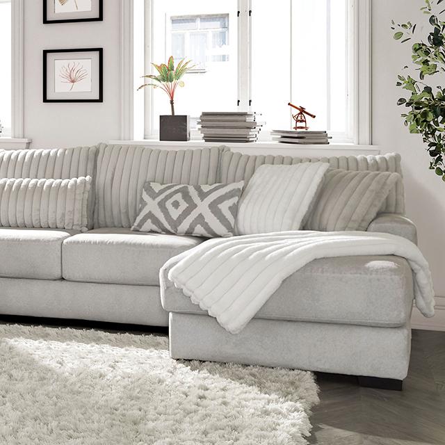 HERMISTON Sectional, Gray - Inland Furniture (San Bernardino, CA)